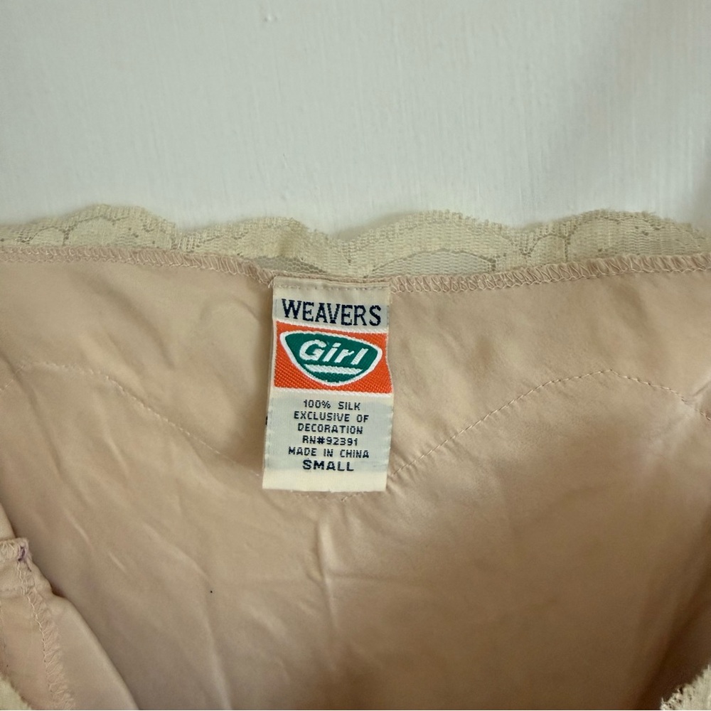 Weavers Lace-Trim Slip Cami Top - Beige - Picture 2 of 3